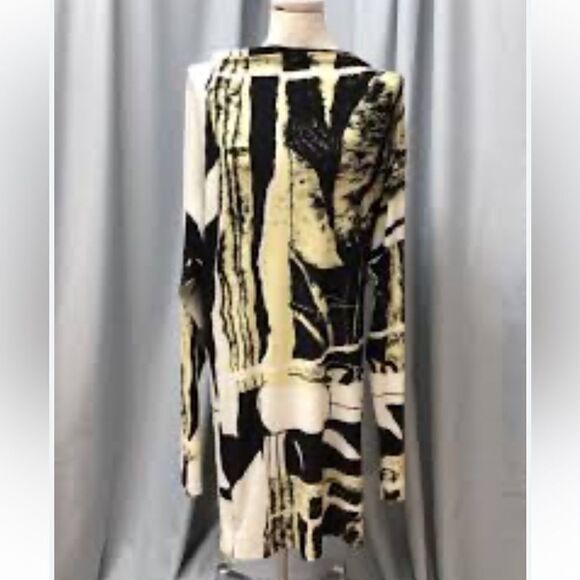 Norma Kamali Printed Boat Neck Dress - Picture 1 of 6